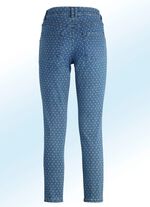 Jeans met een trendy stippendessin 