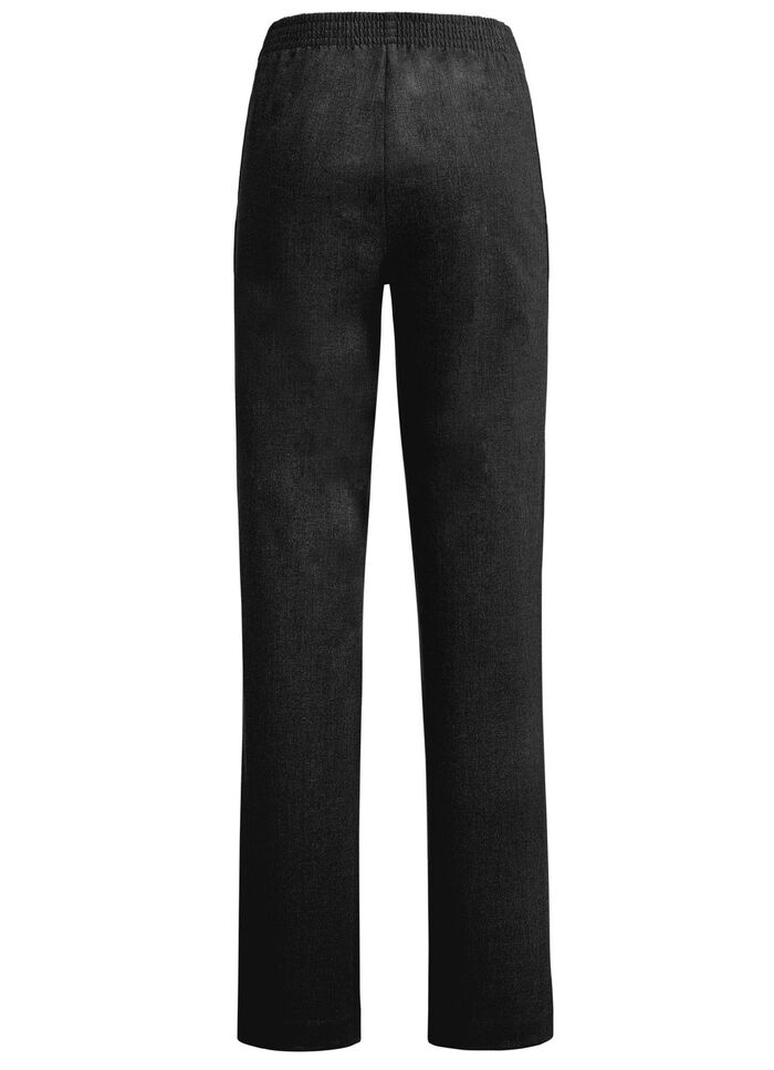 Broek in een modieuze wijdte ZWART