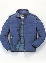 Gewatteerde blouse van "Gate One" MITTELBLAU