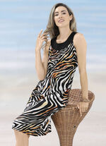 Jurk met halslijn, mouwloos 