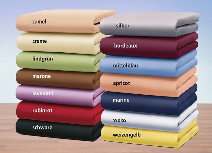 Hoeslaken van fijne jersey met elastaan WIT