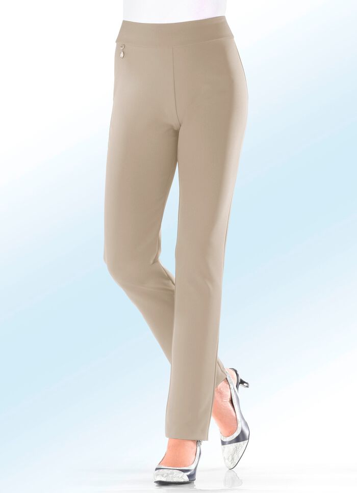 Broek met ingewerkte shaping-inzet 