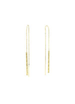 Doortrekbare oorbellen met ankerketting 