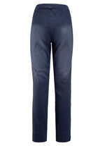 Jeans met gestikte biezen DUNKELBLAU