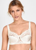 Miss Mary beugelbeha met geborduurd bloementule-kant aan de voorkant 