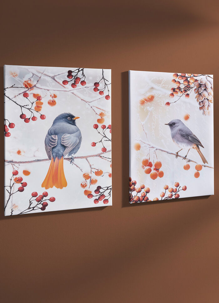 Foto Vogel van het Jaar 2025 Zwarte Roodstaart op canvas KLEURRIJK