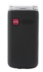 Olympia Style Duo klaptelefoon met extra groot lettertype ZWART