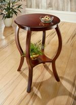 Gedeeltelijk massieve bijzettafel met poten van massief beukenhout 