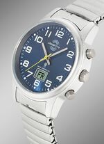 Master Time radiogestuurd dameshorloge met roestvrijstalen trekkoord 