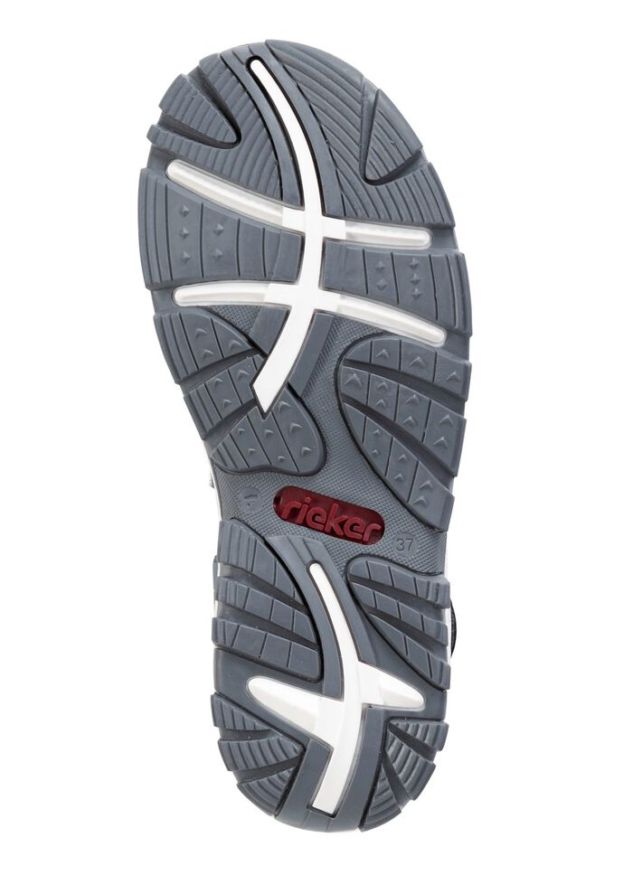 Rieker, sportieve damessandalen, met twee klittenbandsluitingen BLAUW