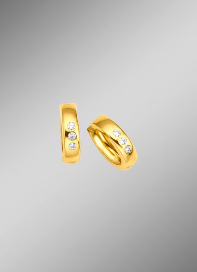 Clipcreolen met synth. zirkonia 