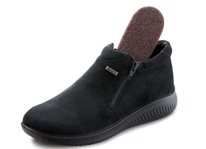 Ademende dameslaarzen, winterschoenen, breedte K, met rits 