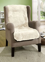 Comfortabel zachte lamsleren fauteuilbeschermers BEIGE