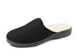 Pantoffels met scheerwolvoering ZWART