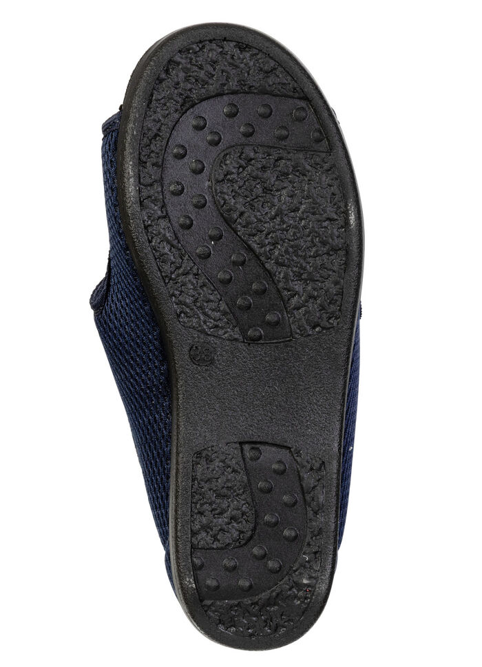 Comfortabele damespantoffels, breedte H, met uitneembaar voetbed MARINE