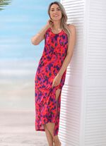 Laurina jurk met inkjetprint, mouwloos 