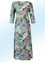 Nachtjapon, kuitlengte met 3/4-mouwen 