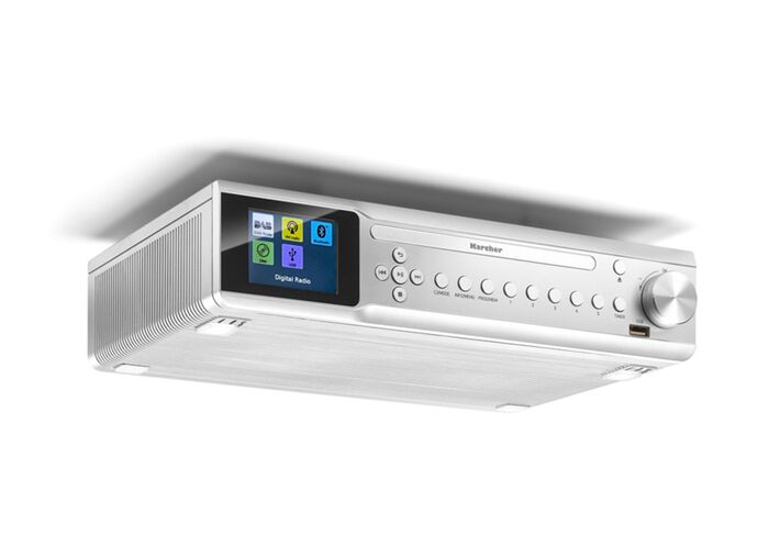 Karcher RA2060D keukenradio voor onderbouw ZILVER