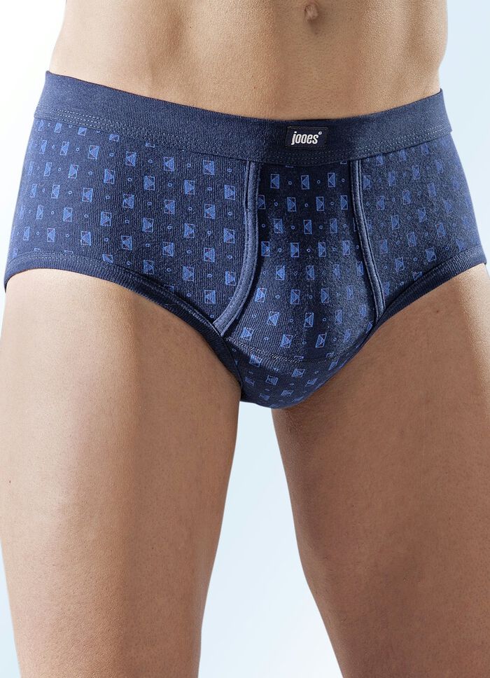 Set van vier slips, met een all-overpatroon 