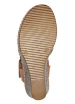 Gemini sandaal van geperforeerd rundnappaleer WIT