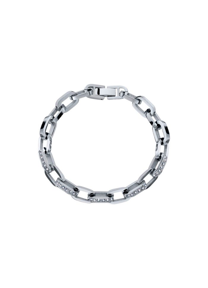 Voor hem en haar: elegante armband met fonkelende kristallen 