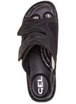 Klassieke damesmuiltjes, breedte H, met elastisch materiaal 