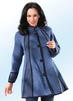 Lange cardigan in klokmodel 