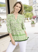 Shirt tuniek met manchetten 