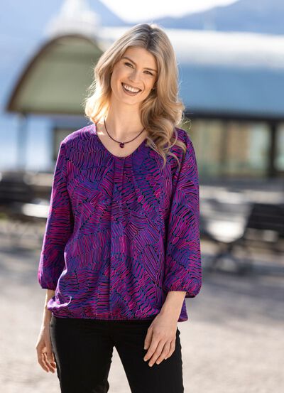 Tuniek met elastische manchetten 