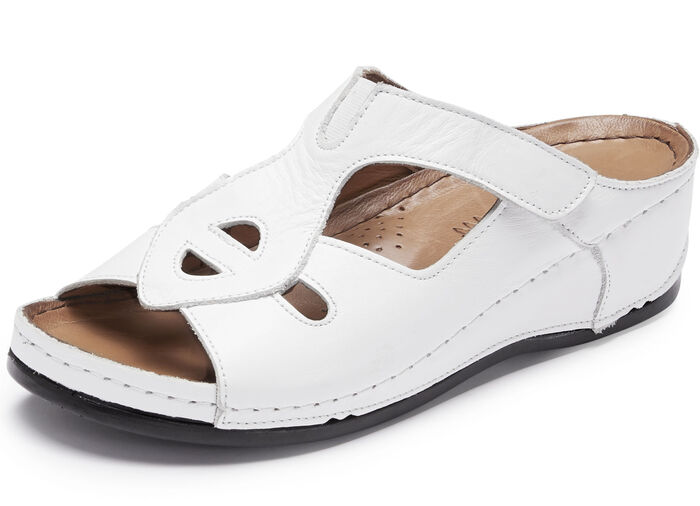 Gemini muiltjes met decoratieve elastische band WIT