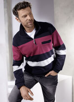 Sweatshirt met borstzak met knoop 