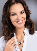 Pandabeer hanger met kristallen en kinketting 