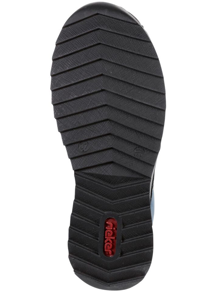 Rieker, sportieve dameslaarzen, winterschoenen, met rits BLAUW