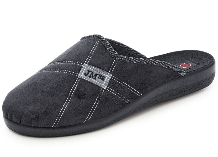 Set van twee pantoffels met comfortabele vulling BLAUW-ZWART