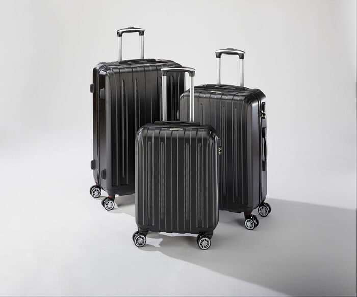 Kofferset 3 stuks ZWART