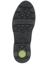 Enkellaarsjes met vetersluiting van Dragonfly ZWART