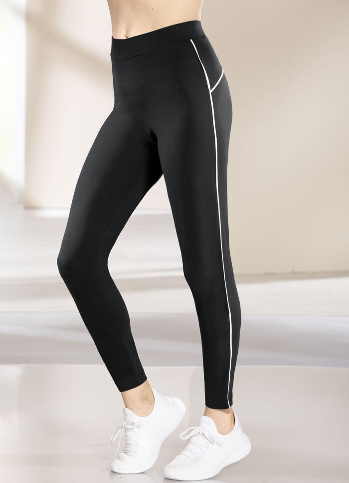 Set van twee leggings van “Plantier” 1X MARINEBLAUW, 1X ZWART