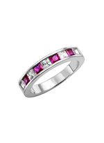 Stralende elegantie: damesring met synthetische zirkonia en glasstenen 