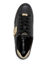 Remonte sneakers met metallic details ZWART-GOUD
