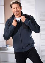 Sweatjack van gestructureerde stof 