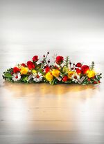 Tafeldecoratie met micro-led-lichtketting 