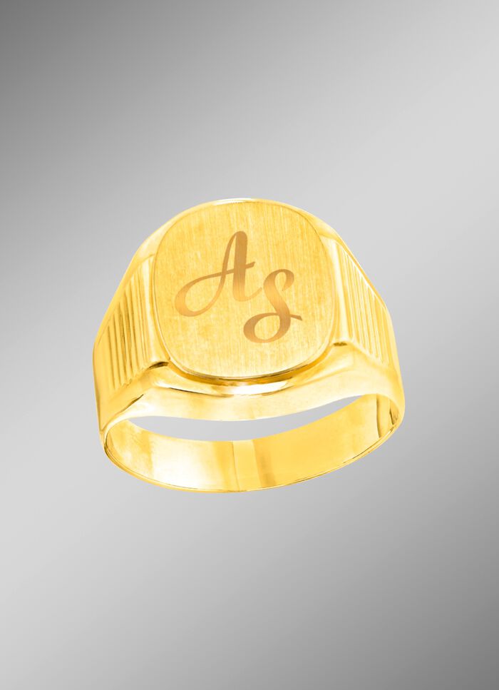 Klassieke herenring, geschikt voor gravures 