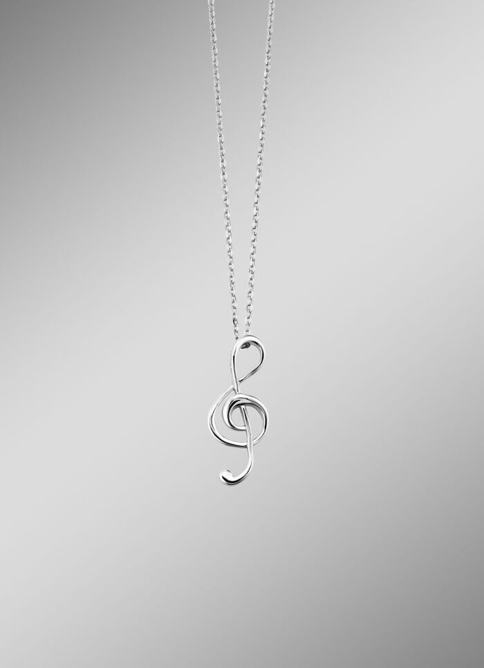 Elegantie ontmoet muziek: hanger met ankerketting 