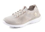 Rieker, lichtgewicht damessneakers, breedte G, met MemoSoft textiel binnenzool KIEZELSTEEN