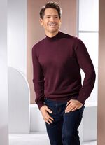 Trui met opstaande kraag in 4 kleuren 