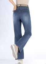 Modieuze jeans in 5-pocketmodel JEANSBLAUW