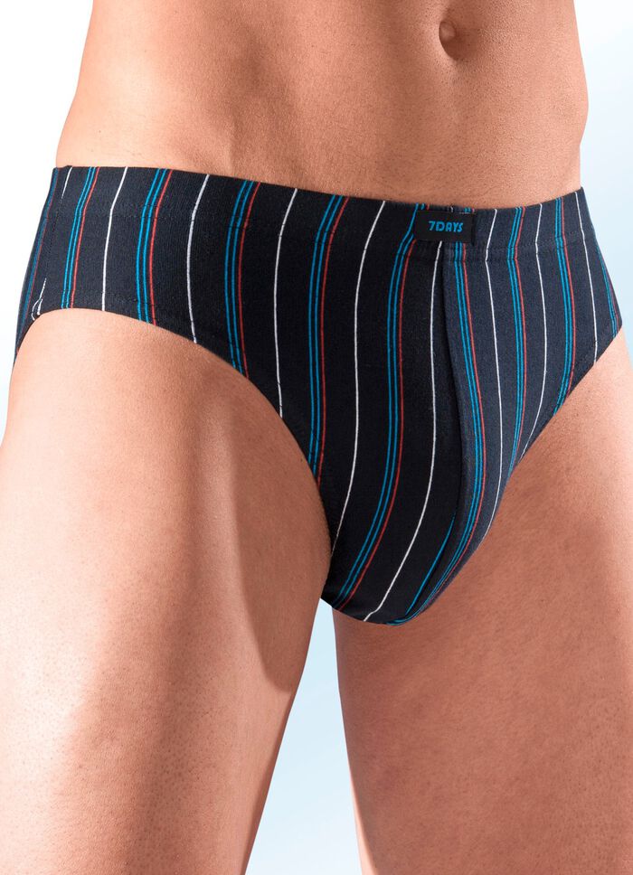Set van zes slips met streepmotief 