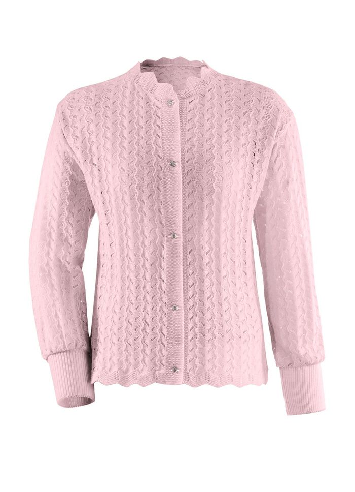 Bedjas, lange mouwen en doorknoopsluiting 