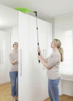 Telescopische plumeau van Maximex GROEN