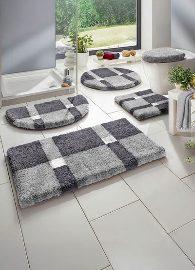 Badkameraccessoireset met antislip achterkant 